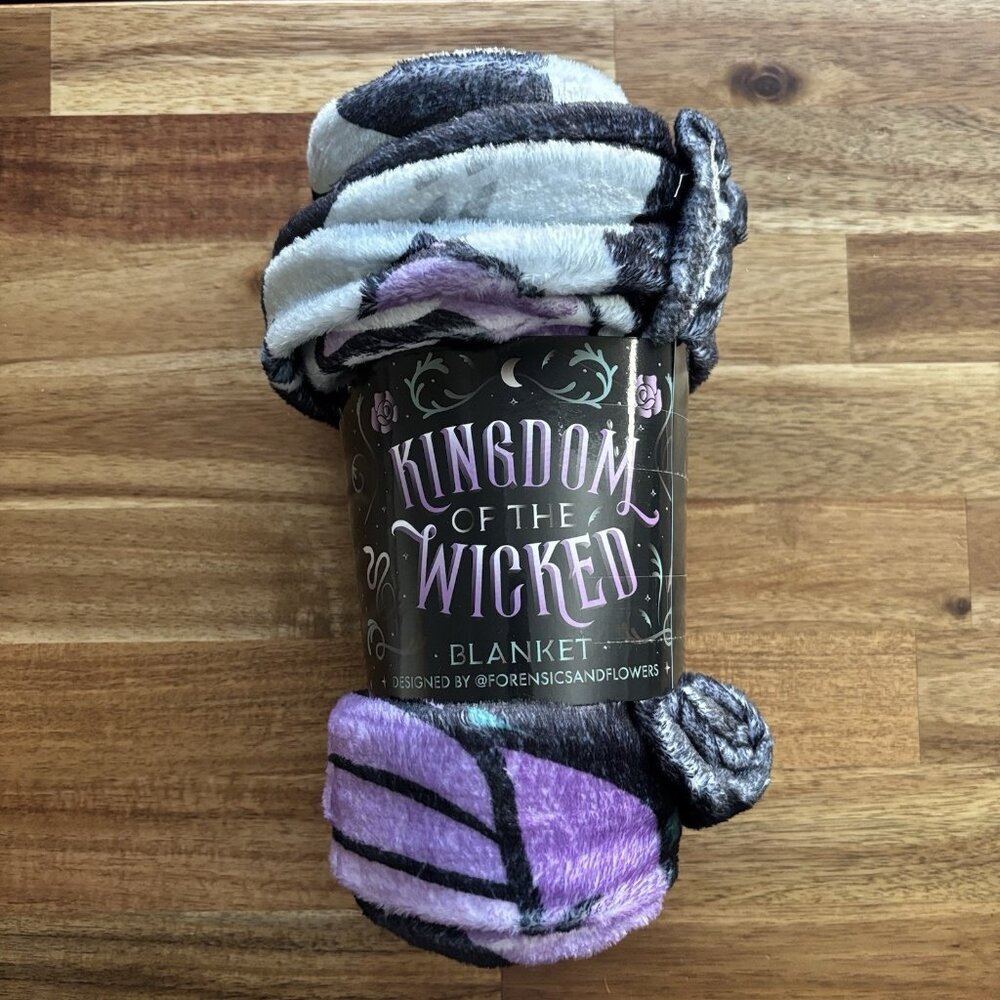 Kingdom Of The Wicked Kerri Maniscalco Blanket Owlcrate New 50”x 40”‎